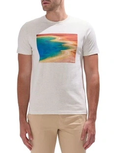 Love You The Coast Tee in Oatmeal Marle