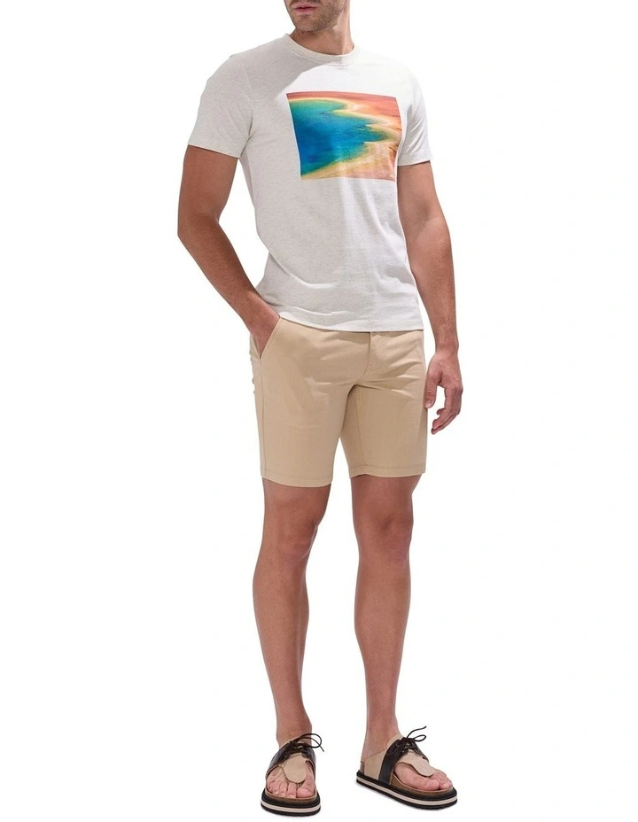 Love You The Coast Tee in Oatmeal Marle image 2