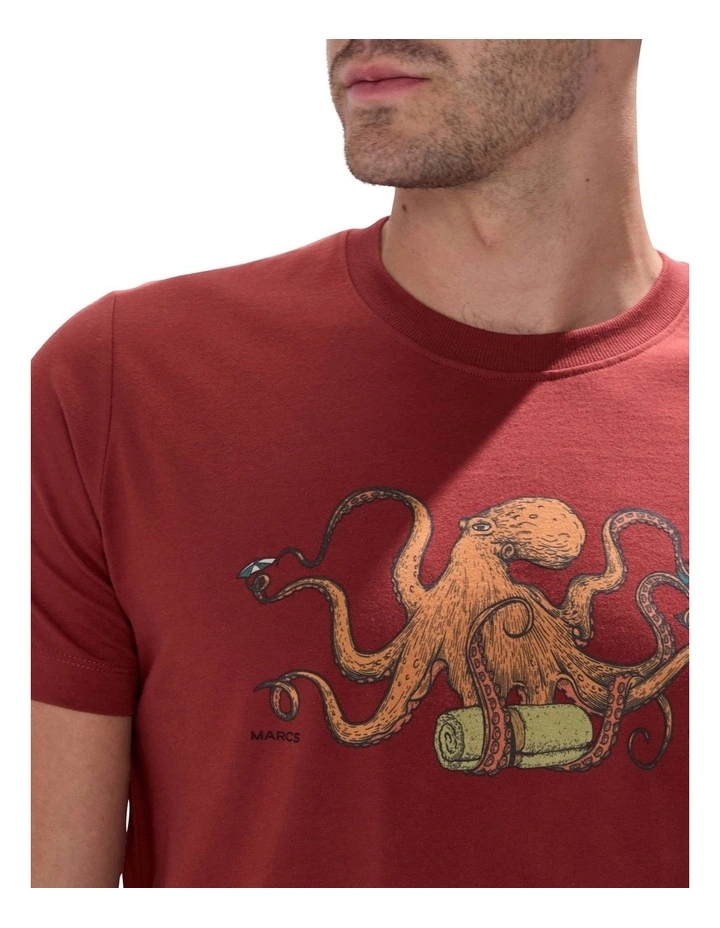 Sucker For You Tee in Spice Red image 3