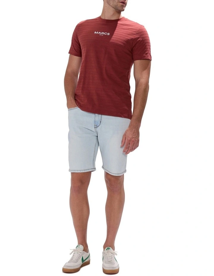 Logo Tee in Spice Red image 2