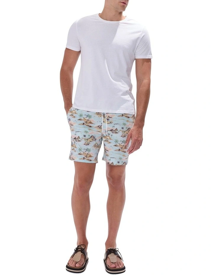 Island Of Dreams Swim Shorts in Blue Multi image 1