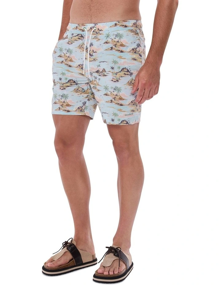 Island Of Dreams Swim Shorts in Blue Multi image 2