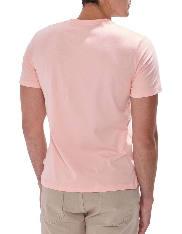 Cocktails And Dreams Tee in Peach image 4