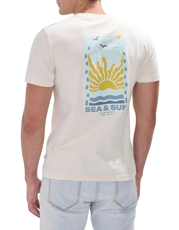 It's The Sea Sun Tee in Birch image 4