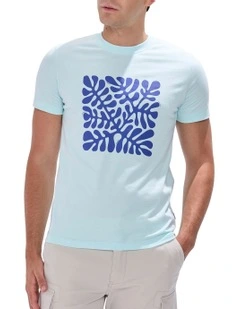 Can't Kelp Myself Tee in Light Cyan Blue