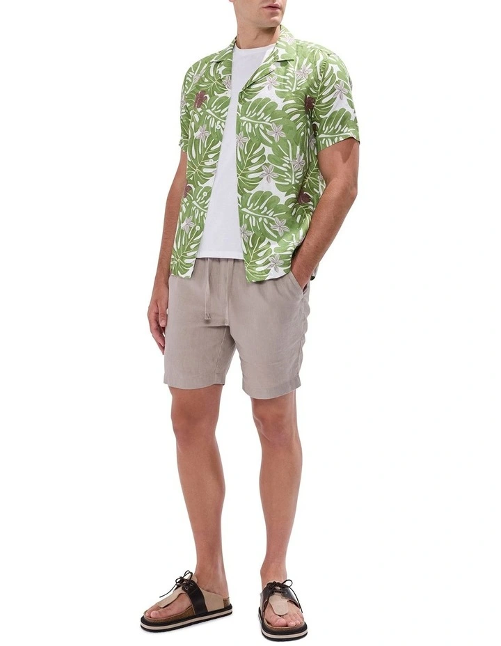 High Hopes Linen Shirt in Green image 2