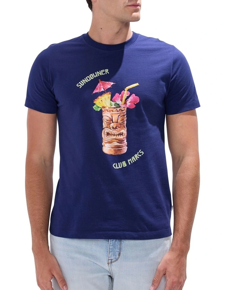 Sundowner Tee T-shirt in Navy image 1