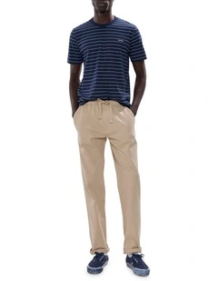 Dave Slim Fit Pant in Ecru