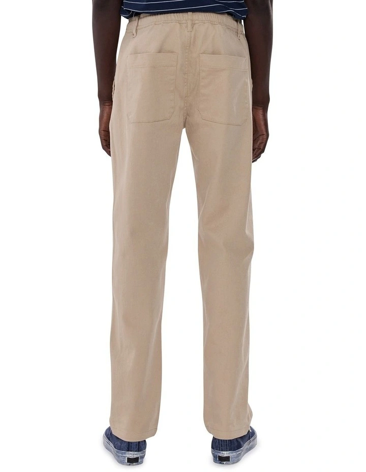 Dave Slim Fit Pant in Ecru image 5