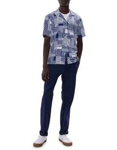 Dave Slim Fit Pant in Navy