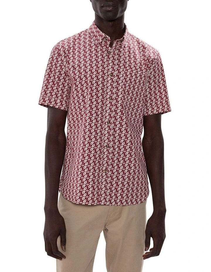 Last Call Shirt in Crimson Red image 1