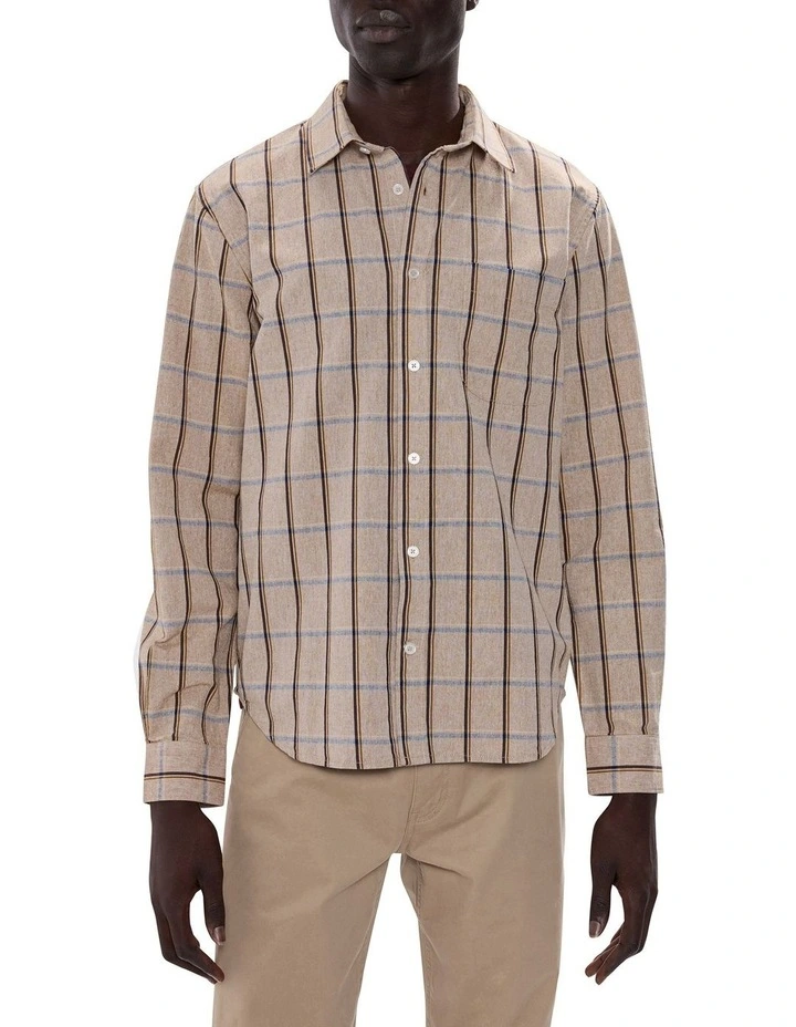 Billie Check Shirt in Natural Check image 1
