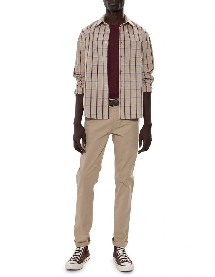 Billie Check Shirt in Natural Check image 2