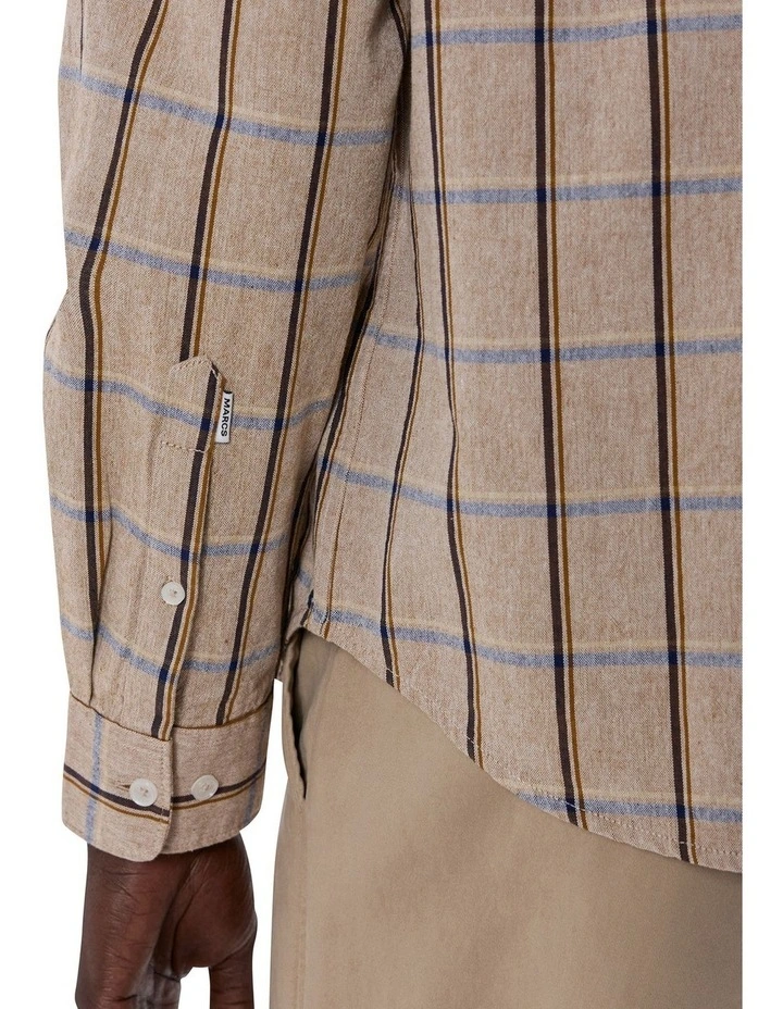 Billie Check Shirt in Natural Check image 4