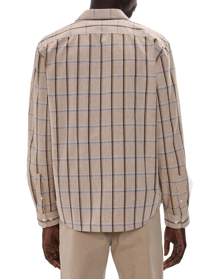 Billie Check Shirt in Natural Check image 5