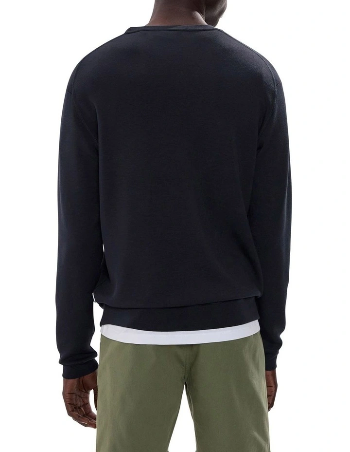 Neo Crew Neck Sweater in Black image 4