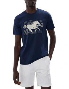 Mane Attraction Tee in Navy