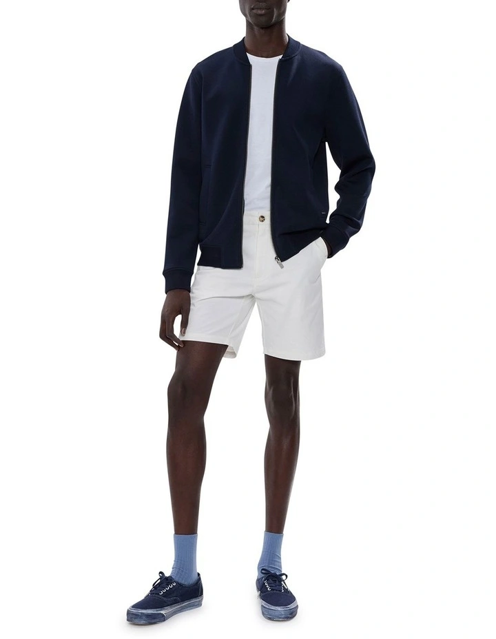 Neo Zip Front Bomber in Navy image 2