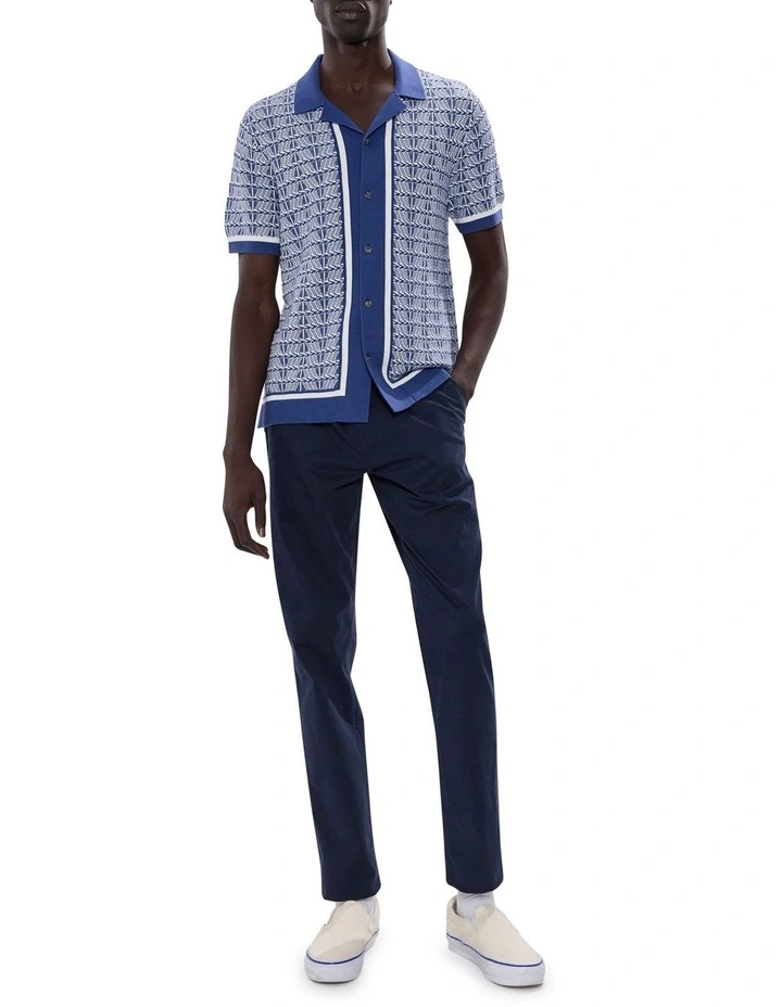 Sheppard Knit Shirt in Blue Multi image 2