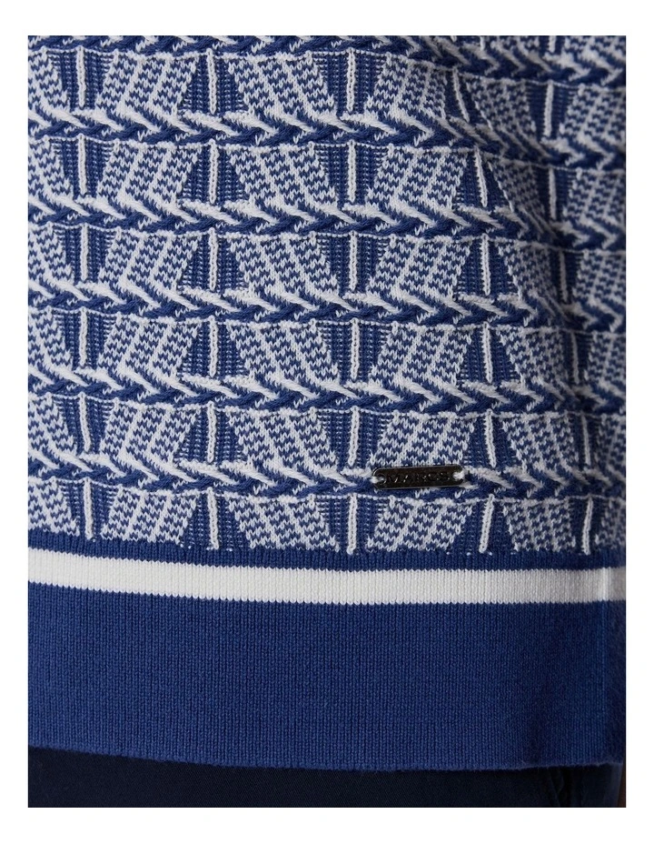 Sheppard Knit Shirt in Blue Multi image 3