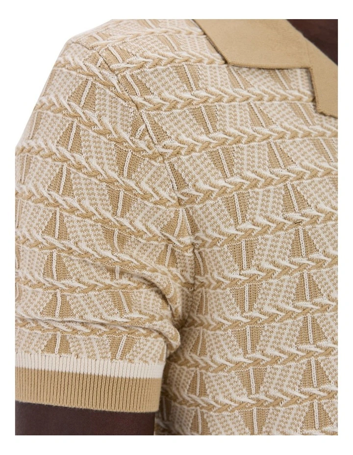 Sheppard Knit Shirt in Ivory Multi image 3