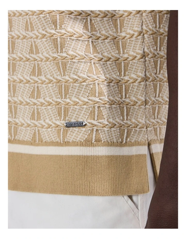Sheppard Knit Shirt in Ivory Multi image 4
