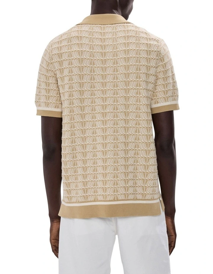 Sheppard Knit Shirt in Ivory Multi image 5