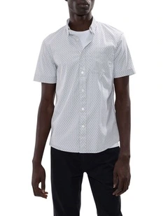 Horse Code Shirt in White Multi