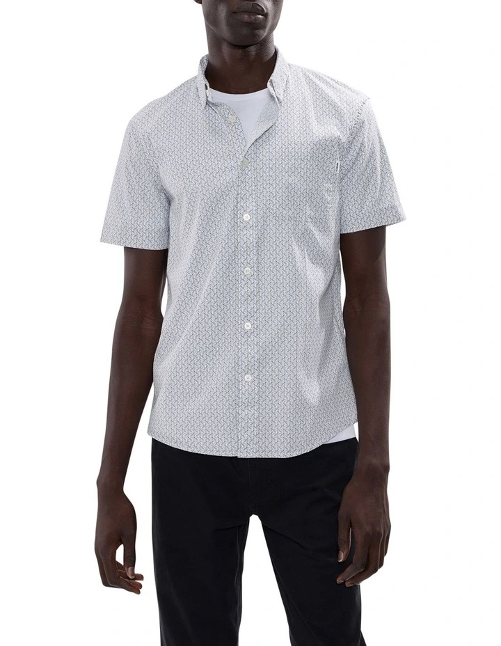 Horse Code Shirt in White Multi image 1