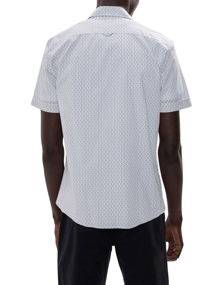Horse Code Shirt in White Multi image 4