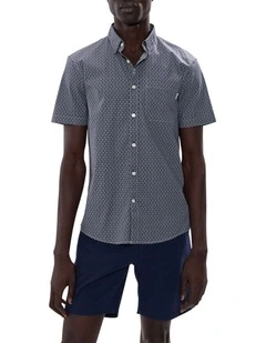 Horse Code Shirt in Navy Multi