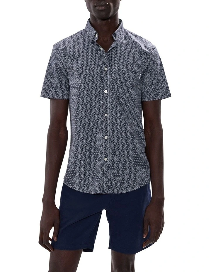 Horse Code Shirt in Navy Multi image 1