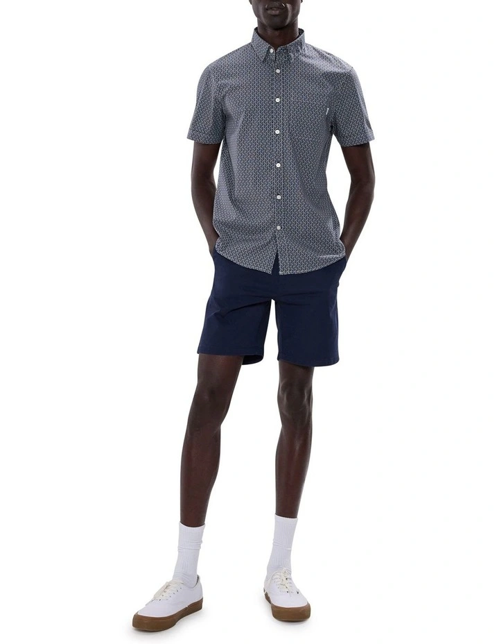 Horse Code Shirt in Navy Multi image 2