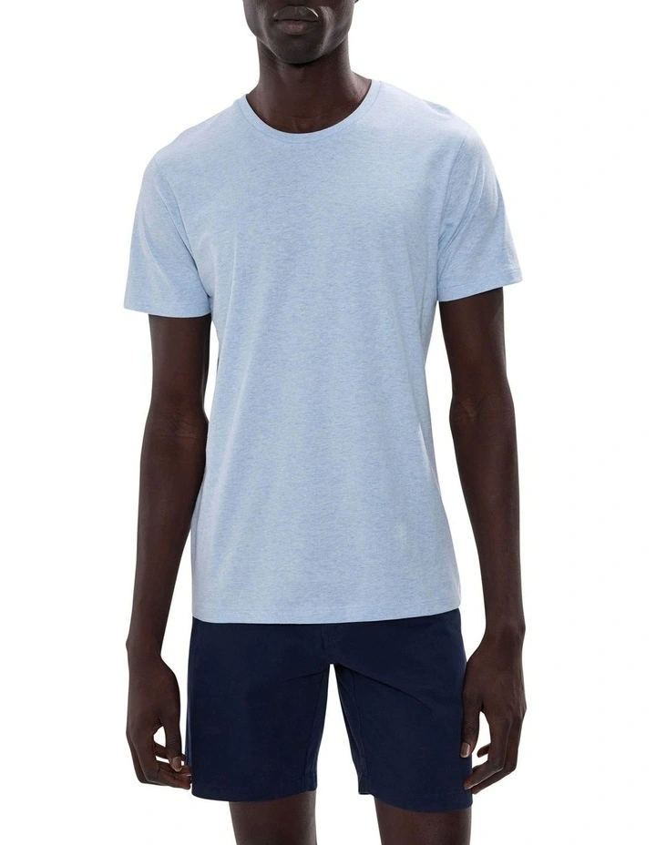 Brando Crew Neck in Light Blue Marle image 1