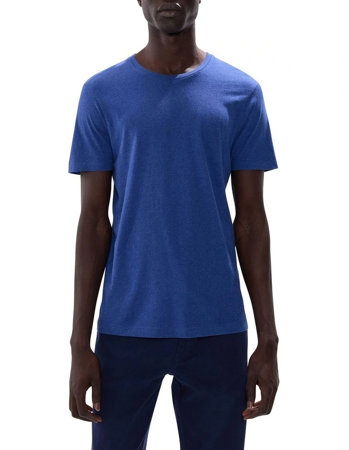 Brando Crew Neck in Navy Marle image 1