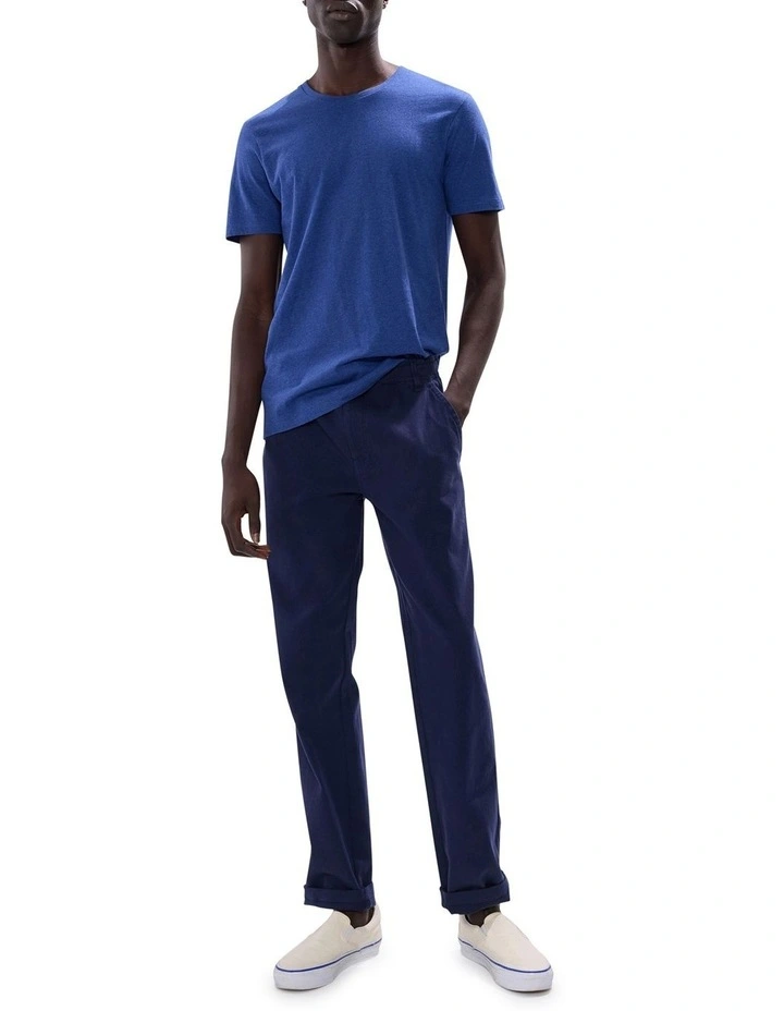 Brando Crew Neck in Navy Marle image 2