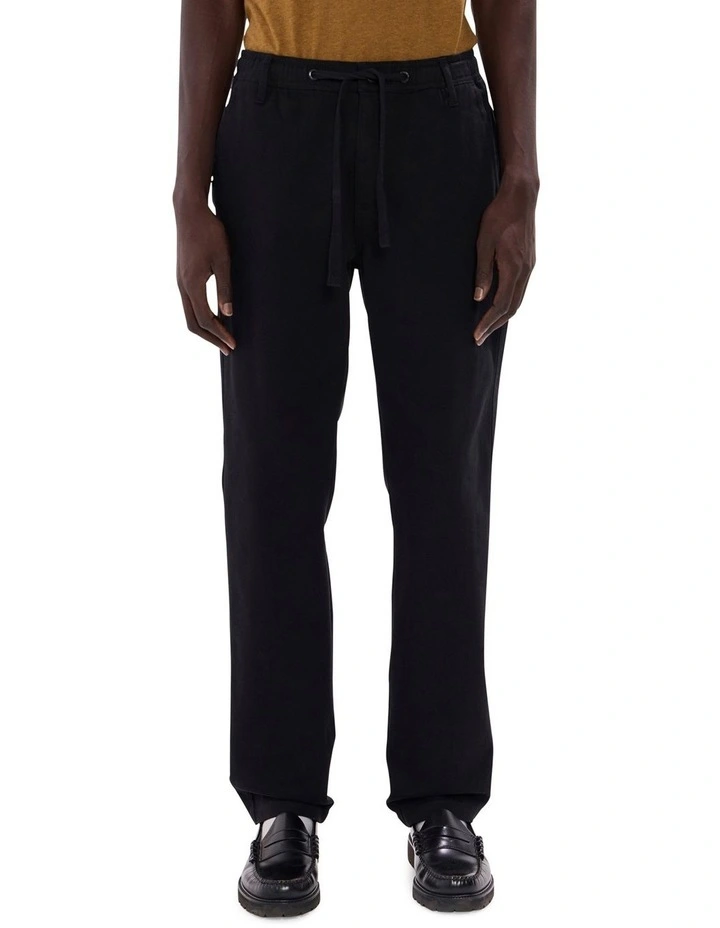 Dave Slim Fit Pant in Black image 2
