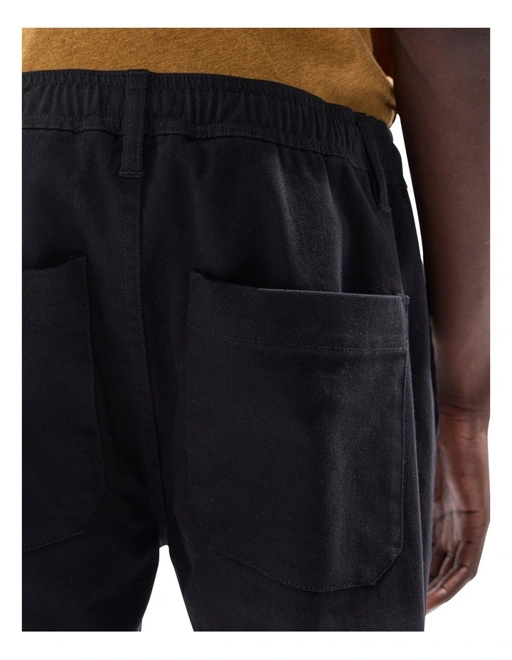 Dave Slim Fit Pant in Black image 4
