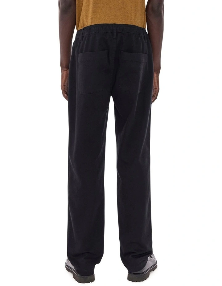 Dave Slim Fit Pant in Black image 5