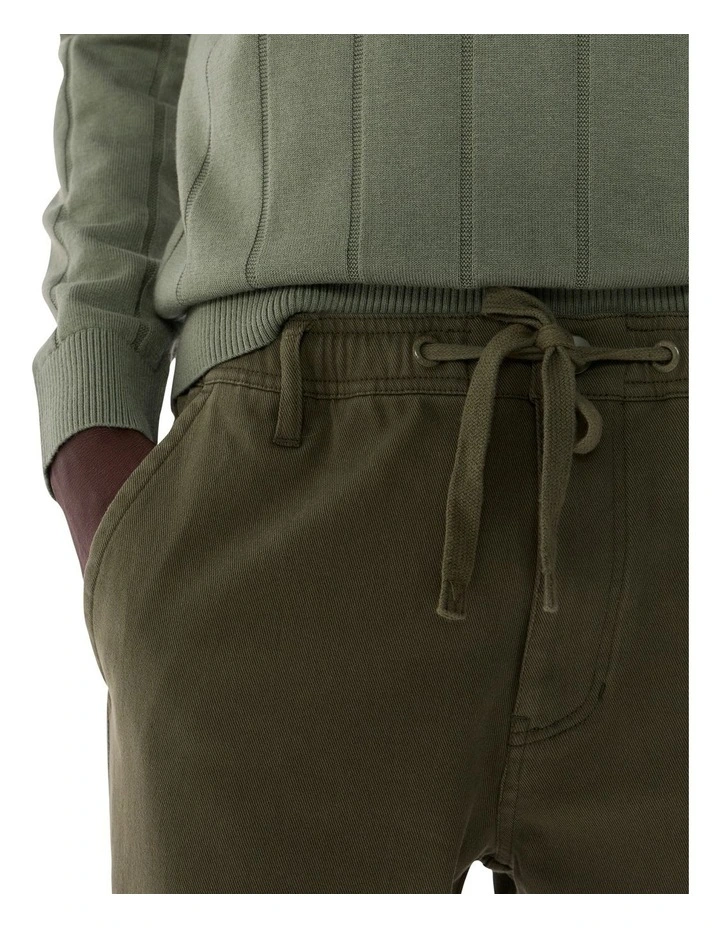 Dave Slim Fit Pant in Dark Moss image 3