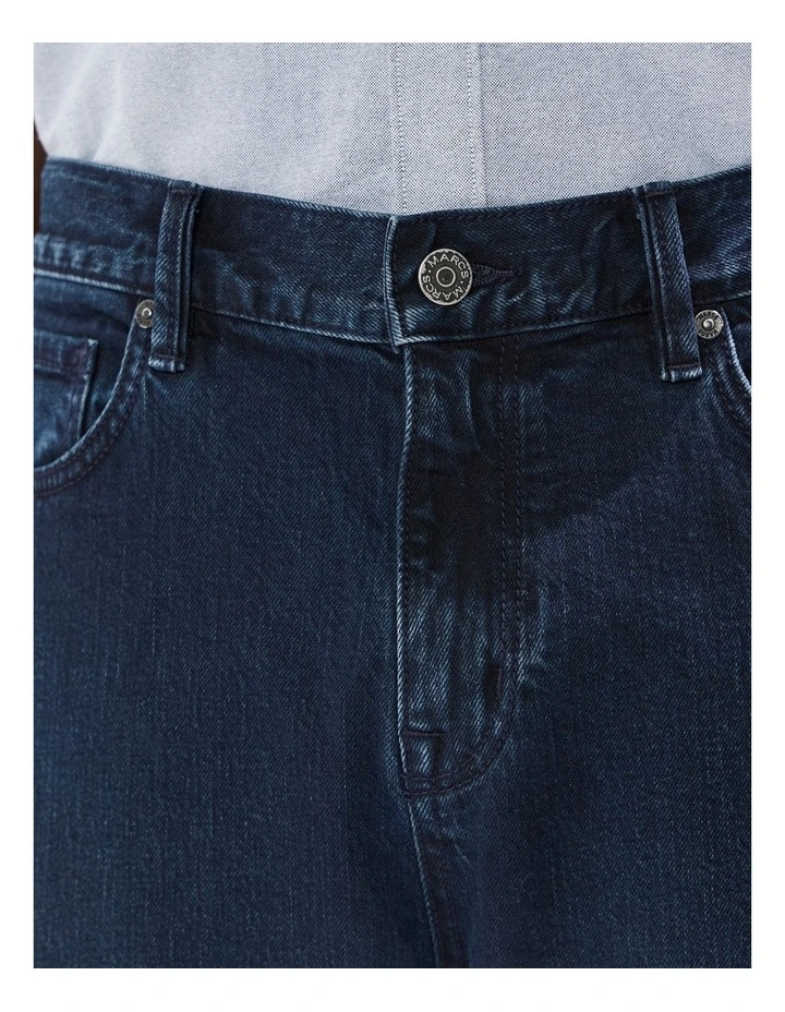 Hugo Relaxed Fit Jean in Blue Black image 3