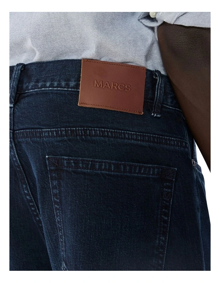 Hugo Relaxed Fit Jean in Blue Black image 4