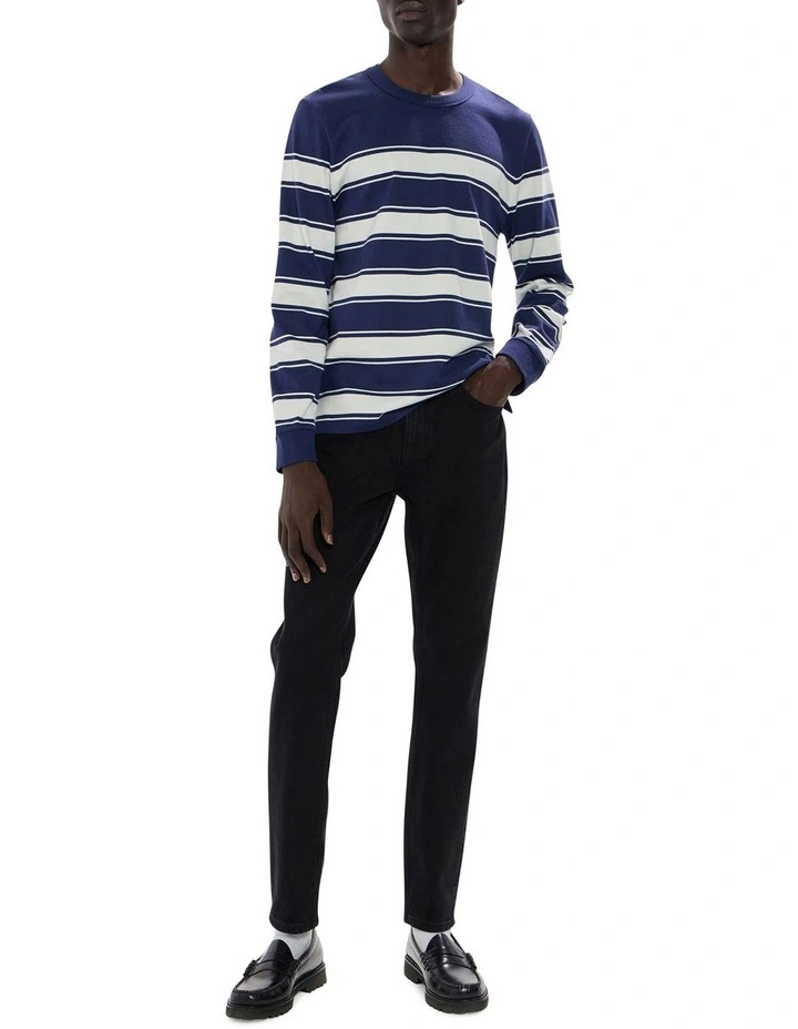 Jordan Slim Leg Jean in Black image 1