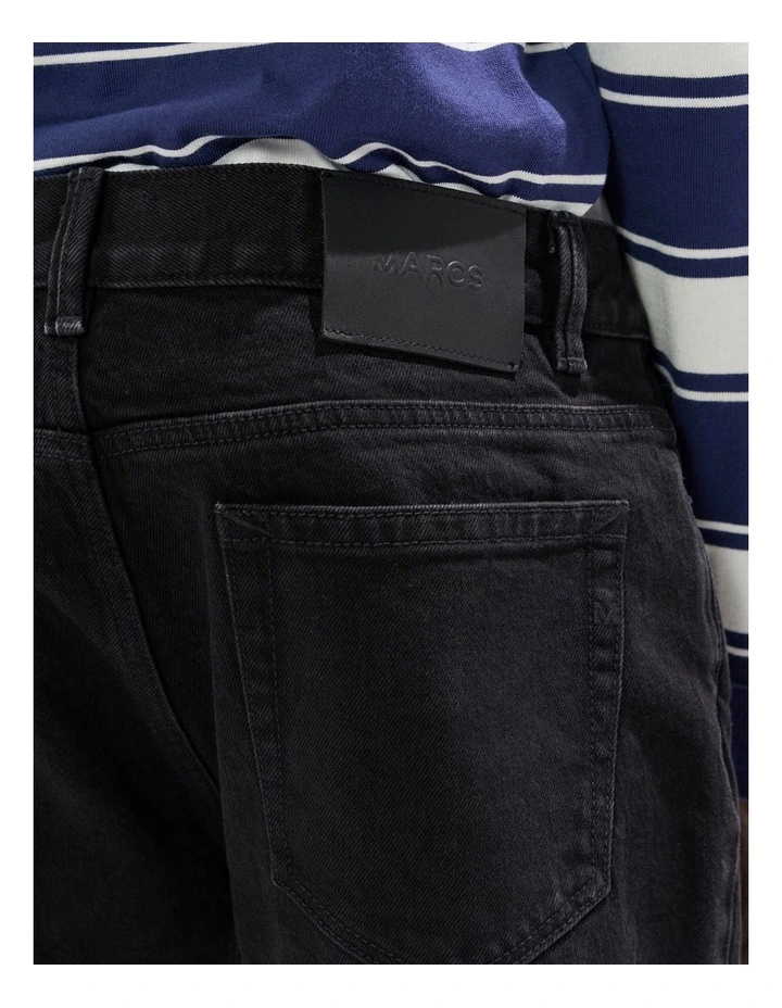 Jordan Slim Leg Jean in Black image 4