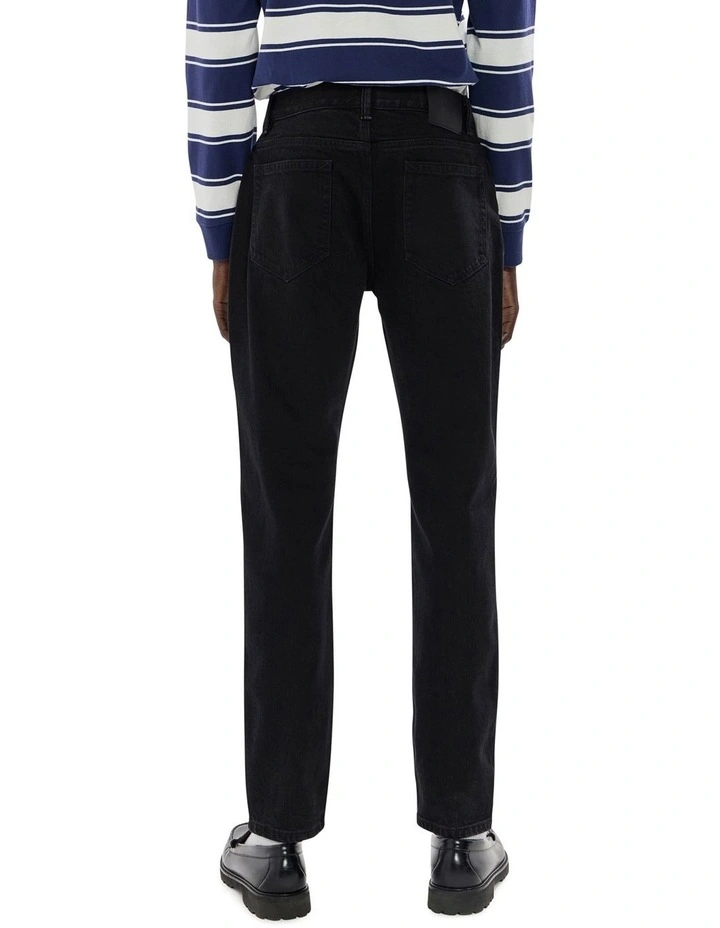 Jordan Slim Leg Jean in Black image 5