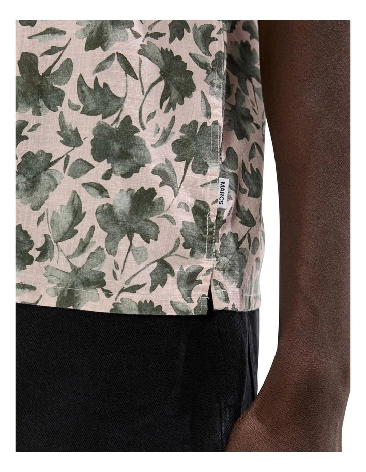 Don't Look Back Shirt in Pink Multi image 3