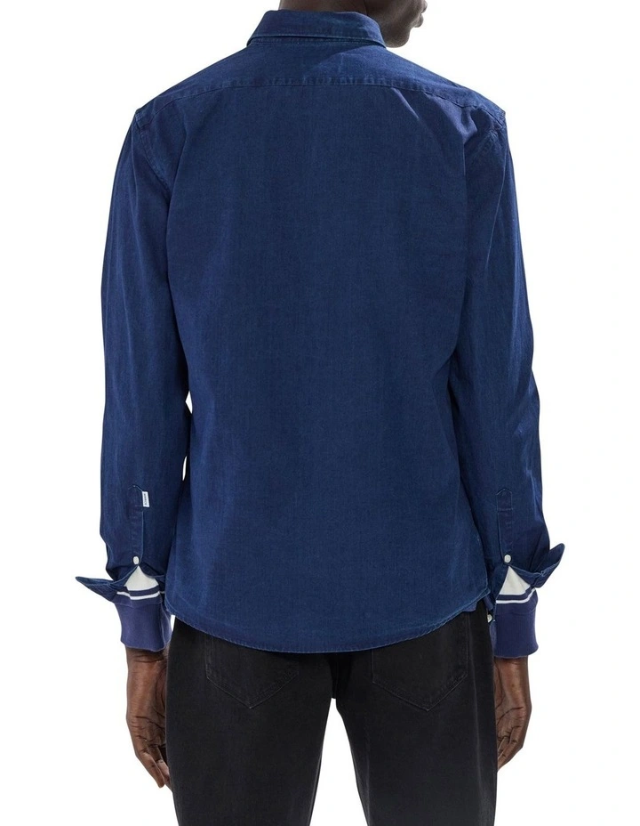 Jeffrey Denim Shirt in Indigo image 4