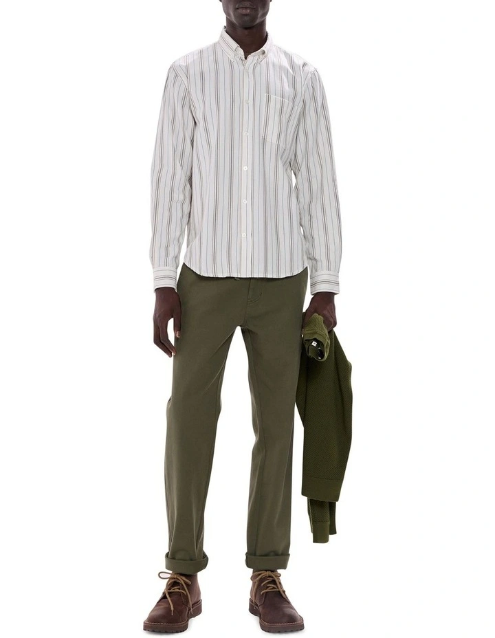 Walk Away Stripe Shirt in Green Stripe image 2