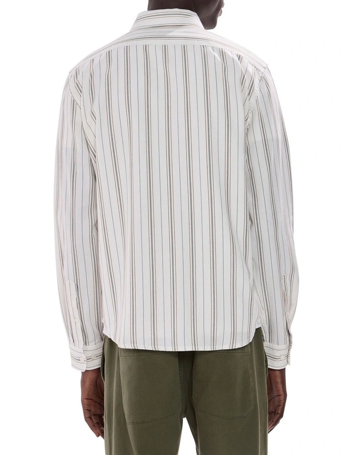 Walk Away Stripe Shirt in Green Stripe image 4