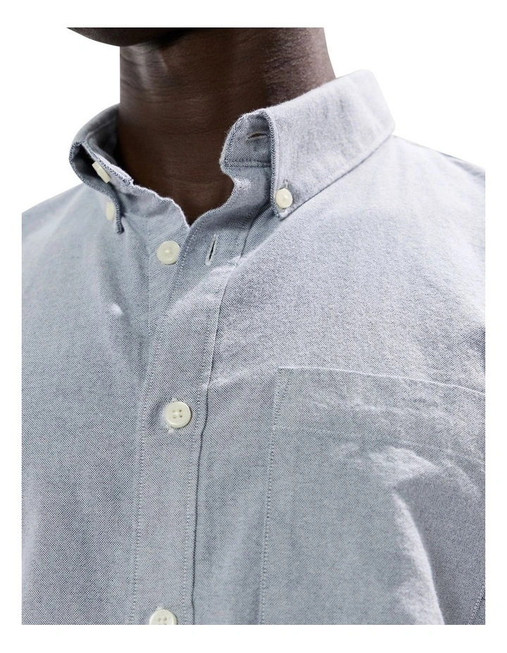 Julian Oxford Shirt in Navy image 3
